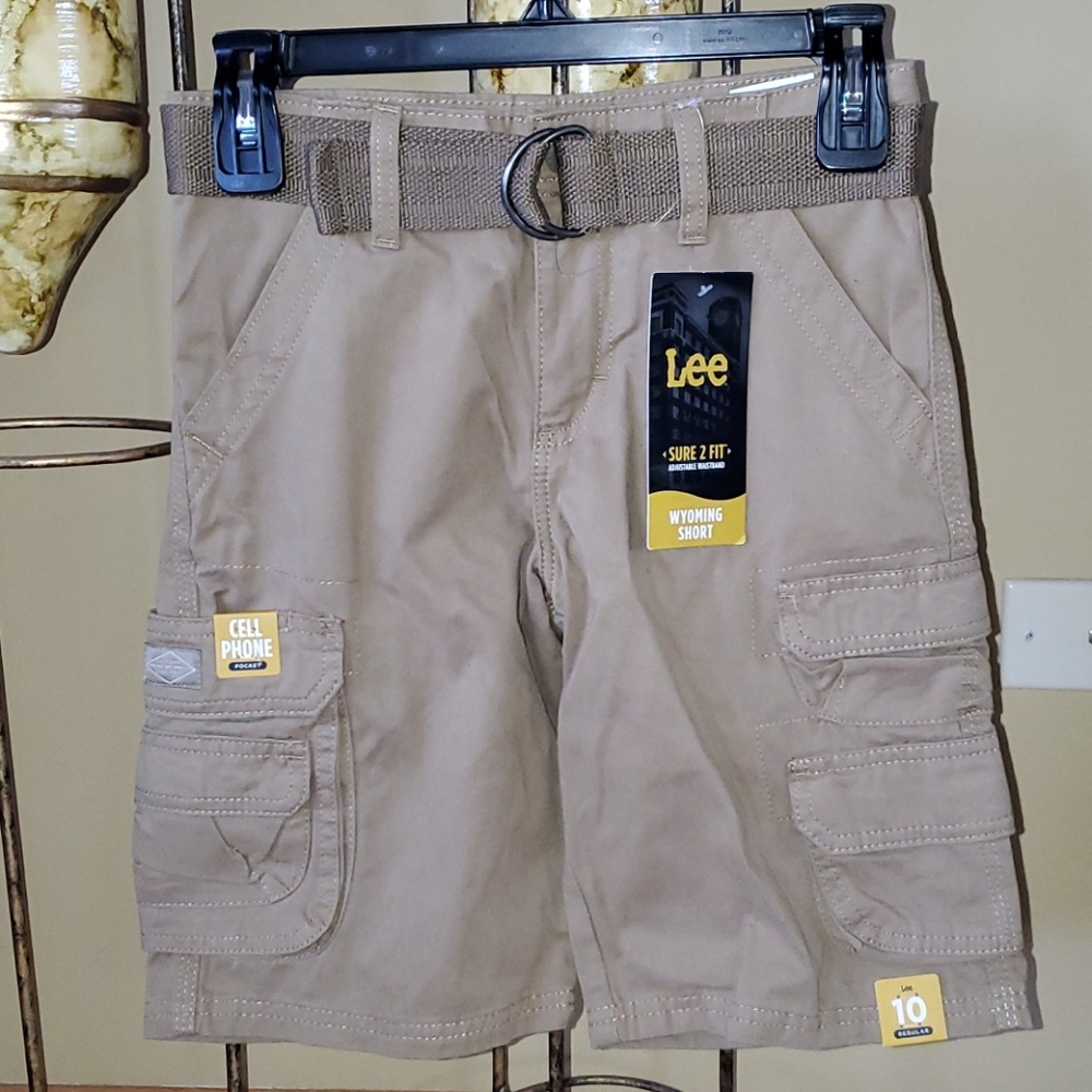 Lee Boys Cargo Shorts Khaki NWT